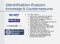 Identification Evasion Knowledge PowerPoint PPT Presentation