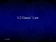 I2 Gauss Law