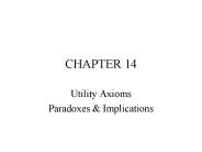 Utility Axioms