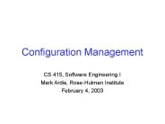Configuration Management
