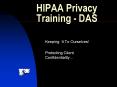 HIPAA Privacy Training DAS PowerPoint PPT Presentation