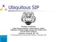 Ubiquitous SIP PowerPoint PPT Presentation