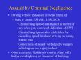 Assault by Criminal Negligence PowerPoint PPT Presentation
