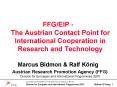 FFGEIP The Austrian Contact Point for International Cooperation in Research and Technology PowerPoint PPT Presentation