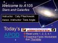 Welcome to A105 Stars and Galaxies PowerPoint PPT Presentation