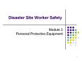Disaster Site Worker Safety PowerPoint PPT Presentation