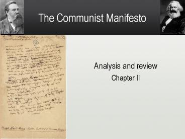The Communist Manifesto