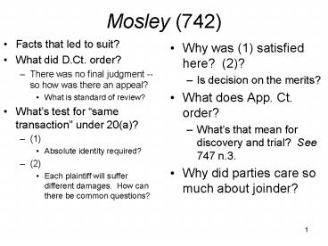 Mosley 742