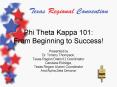 Phi Theta Kappa 101: From Beginning to Success PowerPoint PPT Presentation