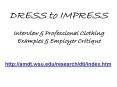 DRESS to IMPRESS PowerPoint PPT Presentation