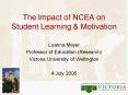 The Impact of NCEA on Student Learning PowerPoint PPT Presentation