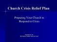 Church Crisis Relief Plan PowerPoint PPT Presentation