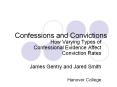Confessions and Convictions PowerPoint PPT Presentation