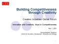 Building Competitiveness through Creativity PowerPoint PPT Presentation