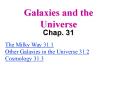 Galaxies and the Universe PowerPoint PPT Presentation