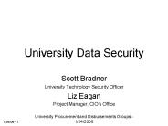 University Data Security