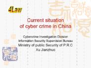 Current situation  of cyber crime in China