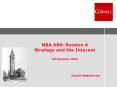 NBA 600: Session 4 Strategy and the Internet 30 January 2003 PowerPoint PPT Presentation