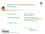 Management of ConnectedSpaces using homeWabash