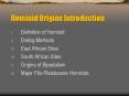 Hominid Origins Introduction PowerPoint PPT Presentation