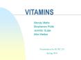 VITAMINS PowerPoint PPT Presentation