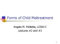 Forms of Child Maltreatment PowerPoint PPT Presentation
