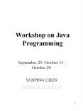 Workshop on Java Programming PowerPoint PPT Presentation