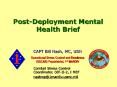 PostDeployment Mental Health Brief PowerPoint PPT Presentation