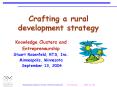 Crafting a rural development strategy PowerPoint PPT Presentation