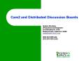 Care2 and Distributed Discussion Boards PowerPoint PPT Presentation