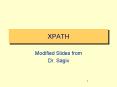 XPATH PowerPoint PPT Presentation