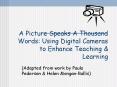 A Picture Speaks A Thousand Words: Using Digital Cameras to Enhance Teaching PowerPoint PPT Presentation