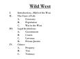 Wild West PowerPoint PPT Presentation