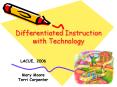 Differentiated Instruction with Technology PowerPoint PPT Presentation