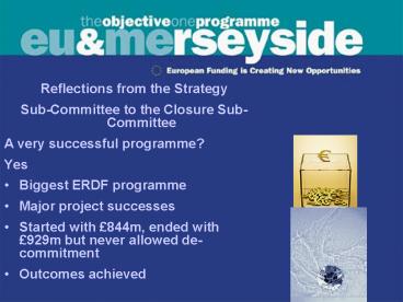 Reflections from the Strategy