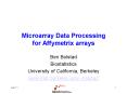 Microarray Data Processing for Affymetrix arrays PowerPoint PPT Presentation