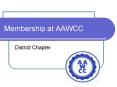 Membership at AAWCC PowerPoint PPT Presentation