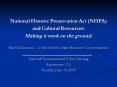 National Historic Preservation Act NHPA PowerPoint PPT Presentation