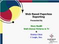 Web-Based Paperless Reporting PowerPoint PPT Presentation