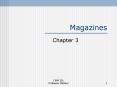 Magazines PowerPoint PPT Presentation