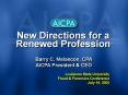New Directions for a Renewed Profession PowerPoint PPT Presentation