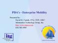 PDA's Enterprise Mobility PowerPoint PPT Presentation