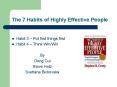 The 7 Habits of Highly Effective People PowerPoint PPT Presentation