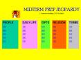 MIDTERM PREP JEOPARDY because studying CAN be fun PowerPoint PPT Presentation