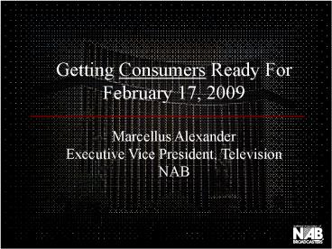 Getting Consumers Ready For