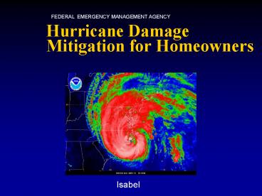 Hurricane Damage Mitigation for Homeowners