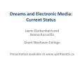 Dreams and Electronic Media: Current Status PowerPoint PPT Presentation
