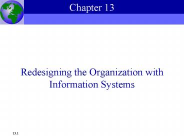 Redesigning the Organization with Information Systems
