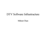 DTV Software Infrastructure