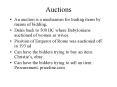 Auctions PowerPoint PPT Presentation